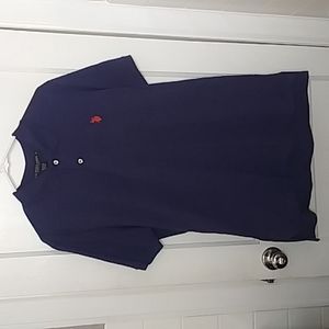 U.S. Polo Assn. Mens medium dark blue collard t-shirt